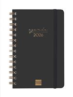 Agenda Finocam Espiral Trendy Alma Ene-dic 2026 E5 - 117x181 Mm Semana Vista Horizontal Negro Español
