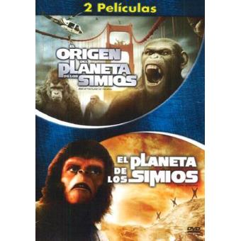 Pack El planeta de los simios (1968) + El origen del planeta de los simios - DVD - 1