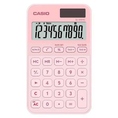 Calculadora De Bolsillo Casio Sl-310yc Rosa Claro