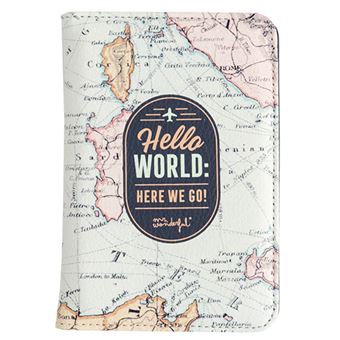 Funda pasaporte Mr.Wonderful: Hello world!