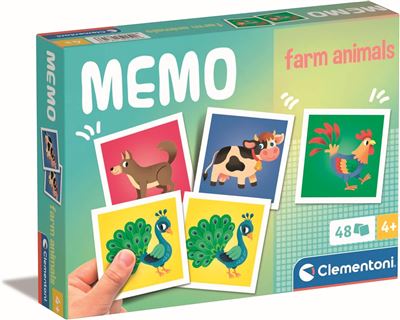Clementoni memo pocket farm animal
