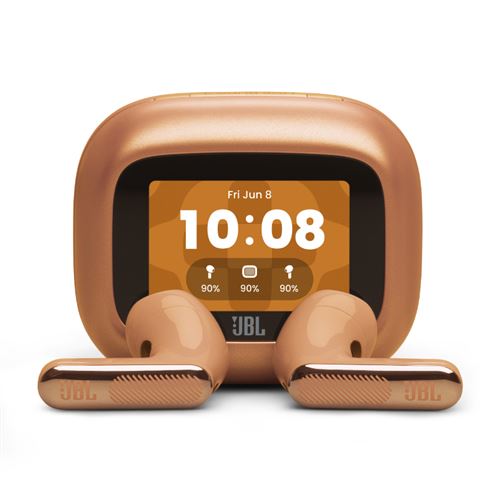 Auriculares Noise Cancelling Jbl Live Flex 4 True Wireless Naranja