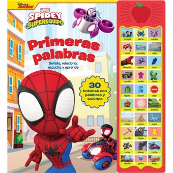 Primeras Palabras Spidey 30 Botones Con Voz Y Sonidos