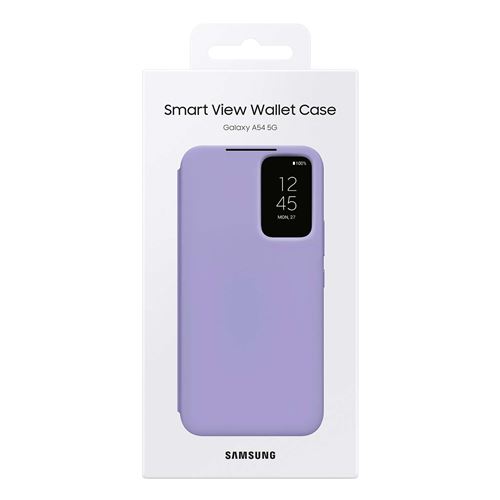 Samsung Smart View Wallet Case Funda Libro Negra para Galaxy S23 Ultra