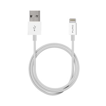 Cable Puro USB-A/Lightning Blanco 1 m