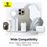 Cargador de pared compacto Baseus Palm Fast Charger USB-C/USB-A 30W EU Blanco