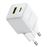 Cargador de pared compacto Baseus Palm Fast Charger USB-C/USB-A 30W EU Blanco