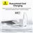 Cargador de pared compacto Baseus Palm Fast Charger USB-C/USB-A 30W EU Blanco