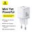Cargador de pared compacto Baseus Palm Fast Charger USB-C/USB-A 30W EU Blanco