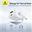 Cargador de pared compacto Baseus Palm Fast Charger USB-C/USB-A 30W EU Blanco
