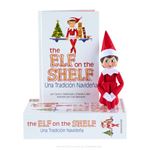 Cuento y muñeco elfo niña the elf on the shelf