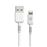 Cable de carga rápida Muvit USB-C a Lightning MFI 2.4A/12W 0.2m Blanco