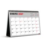 Calendario 18 Meses Miquelrius Sobremesa A5 Pared Escritorio Basic 2026-27