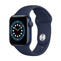 Apple Watch S6 40mm GPS Caja de aluminio en Azul y correa deportiva Azul marino