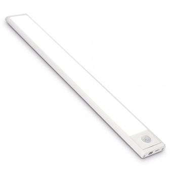 Regleta de luz LED Ksix con sensor de movimiento Sophia 30 cm USB-C Blanco
