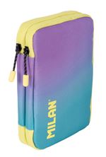 Plumier Milan 2 Pisos Con Contenido Colección Sunset Turquesa