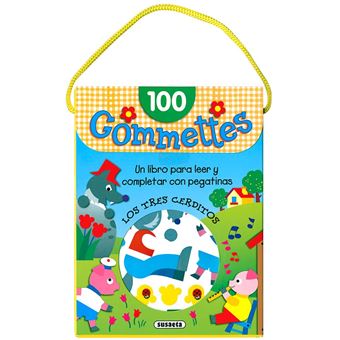 Los tres cerditos-100 gommettes
