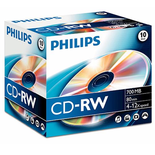 Pack Philips 12 Cd-rw 700 Mb