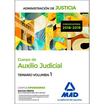 Cuerpo de Auxilio Judicial de la Administración de Justicia - Temario volumen 1