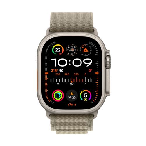 Apple Watch Ultra 2 49mm LTE Caja de titanio y correa Loop Alpine Oliva -  Pequeña