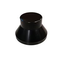 Centrador de vinilos aluminio negro