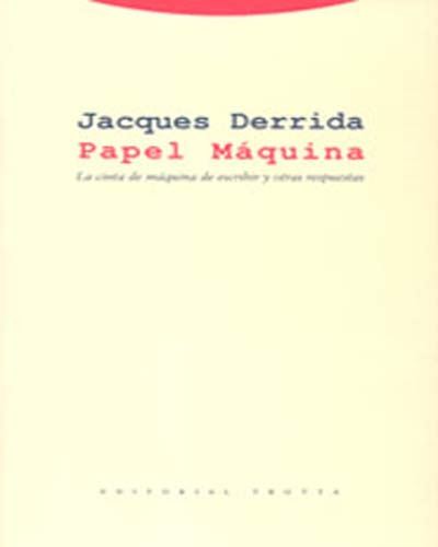Editorial Trotta, S.a. Papel Máquina
