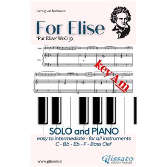 For Elise - All instruments and Piano (easy/intermediate) key Am - 1