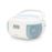 Radio Reproductor de CD Bluetooth Metronic MP3 con puerto USB Azul celeste y Blanco