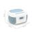 Radio Reproductor de CD Bluetooth Metronic MP3 con puerto USB Azul celeste y Blanco