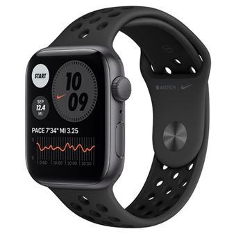 Apple Watch SE Nike 44 mm GPS Caja de aluminio Gris espacial y correa Nike Sport Antracita/Negro