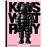 Kaws: what party (black on pink edition)