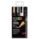 Set De 4 Rotuladores Medios Posca Pc5m