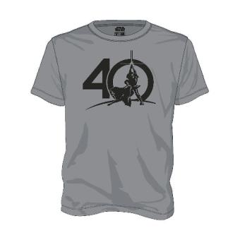 Calamidad Historiador frio Camiseta Star Wars 40 aniversario Gris Talla XL - Camiseta - Los mejores  precios | Fnac