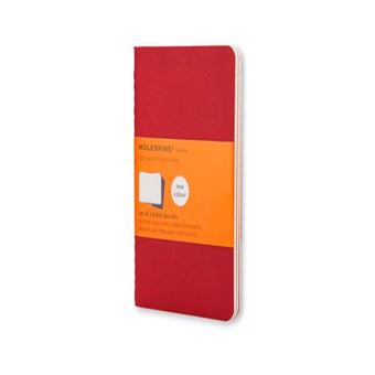 Cuaderno Moleskine de viaje Cahier Bolsillo Pautado Rojo Arándano