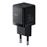 Cargador de pared compacto Baseus Palm Fast Charger USB-C/USB-A 30W EU Negro