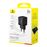 Cargador de pared compacto Baseus Palm Fast Charger USB-C/USB-A 30W EU Negro