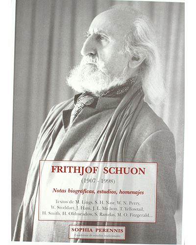 Libro Frithjof Schoun 19071998 notas de varios autores schuon estudios