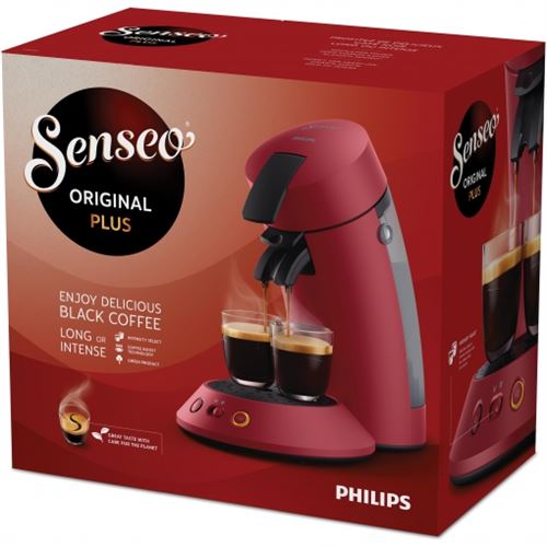 Cafetera de cápsulas Philips Senseo CSA210/91 Rojo - Comprar en Fnac
