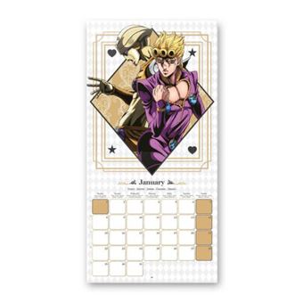 2023-2024 calendário de mesa de jojo bizarra aventura calendários anime  periférico artigos de mobiliário jolyne