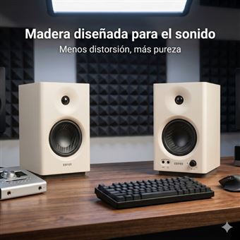 Altavoces Activos 2.0 Edifier MR4 42W Blanco - Altavoces Hi-Fi
