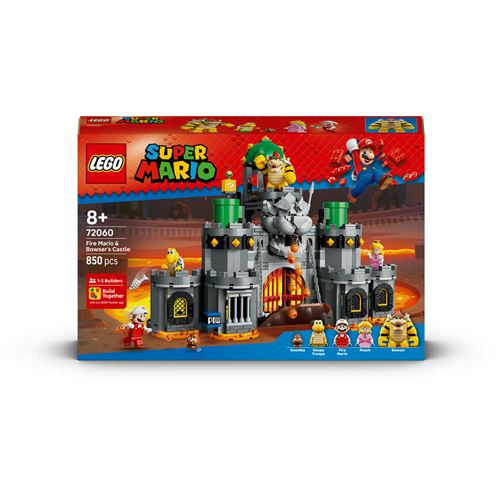 Lego super mario 72060 mario de fuego en el castillo de bowser