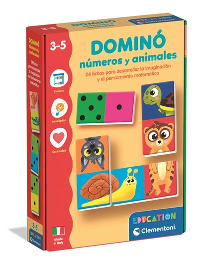 Domino de numeros y animales
