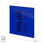 Libreta A4 Encolada, Papel A Líneas (7 Mm), 48 Hojas De 95 Gr/m, Colección Milan Nata 624 Since 1918, Azul