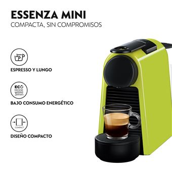 Cafetera de Cápsulas DELONGHI Nespresso Essenza Mini EN85R Rojo