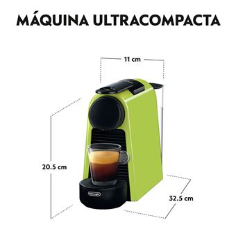 Nespresso De'Longhi Essenza Mini EN85.L - Cafetera monodosis de cápsulas  Nespresso, compacta, 19 bares, apagado automático, color lima, 1, Incluye  pack de bienvenida con 14 cápsulas : : Hogar y cocina