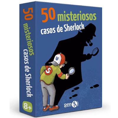 Juego de cartas 50 misteriosos casos de sherlock​​