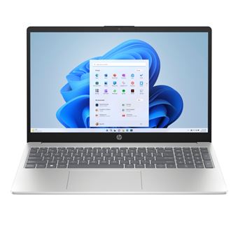Ordenador portátil HP Laptop 15-fd1006nsx, Intel Core 5-120U, 16GB RAM, 512GB SSD, Intel Graphics, Windows 11 Home, 15.6" Full HD Plata natural