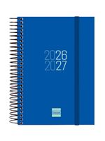 Agenda Curso Finocam Espir Sep 2026 - Ago 2027 E8 - 120x171 Mm 1 Día Página Azul Catalán