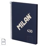 Cuaderno A5 Td Raya Milan 430 Azul