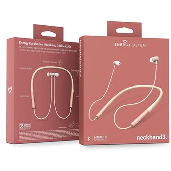 Auriculares Inalámbricos Energy Sistem Neckband 3 con Bluetooth - Oro Rosa